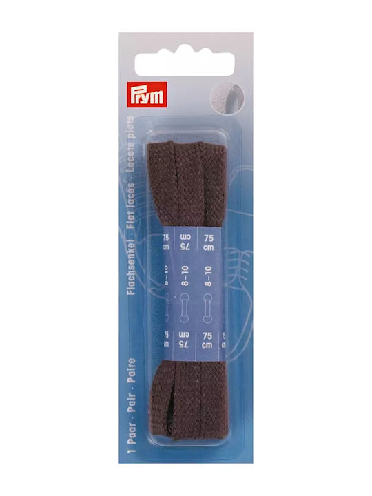 Prym Κορδόνια Παπουτσιών Καφέ 2τμχ 75cm