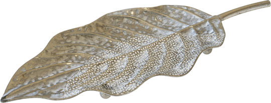 Zen Collection Platou Decorativ Metalic Argintiu 1buc 56x22x3.5buc