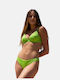 InShoes Underwire Bikini Set Bra & Slip Bottom Green