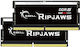 G.Skill Ripjaws 64GB DDR5 RAM mit 2 Modulen (2x32GB) und Geschwindigkeit 5600 für Laptop