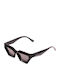 Olympus Sunglasses Alkistis Дамски Слънчеви Очила с Черна Метална Рамка и Черни Стъкла