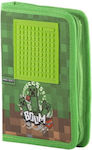 Pixie Crew Minecraft Pencil Case with 2 Compartments Green