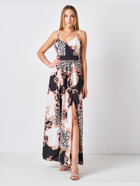 InShoes Summer Maxi Dress with Slit Black