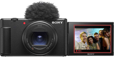 Sony ZV-1 II Kompakte Kamera 20.1MP Optischer Zoom 2.7x mit Bildschirmgröße 3" und Videoauflösung 3840 x 2160 Pixel Schwarz