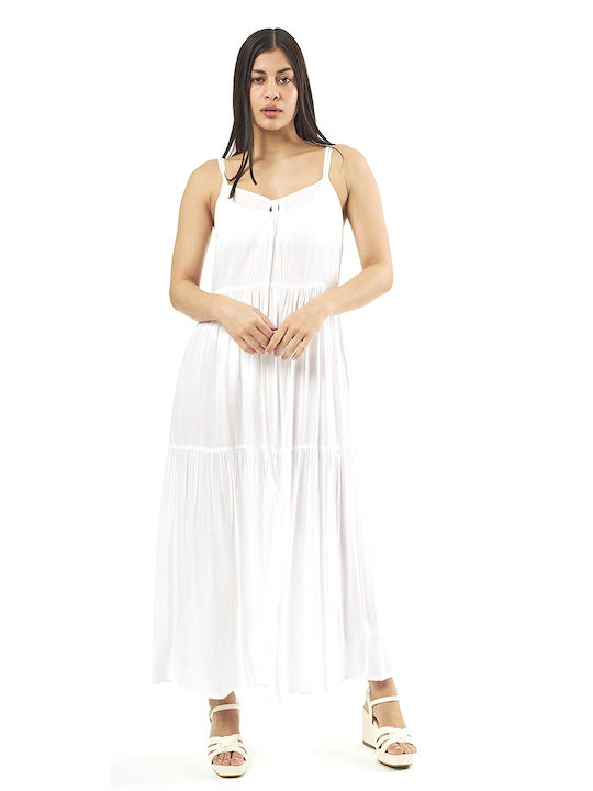 Verde Summer Maxi Dress White