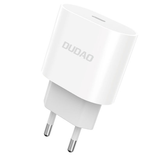 Dudao Charger Without Cable with USB-C Port 20W Power Delivery Whites (A8SEU)