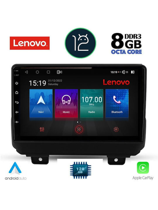 Lenovo Car-Audiosystem für Jeep Wrangler 2018> (Bluetooth/USB/WiFi/GPS/Apple-Carplay) mit Touchscreen 9"