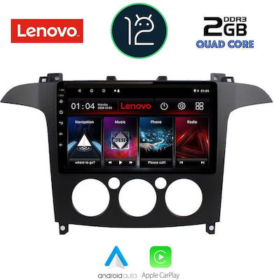 Lenovo Sistem Audio Auto pentru Audi A7 Ford S-Max 2006-2014 cu A/C (Bluetooth/USB/WiFi/GPS/Apple-Carplay) cu Ecran Tactil 9"