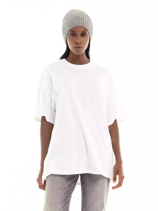 Only Γυναικείο Oversized T-shirt Λευκό