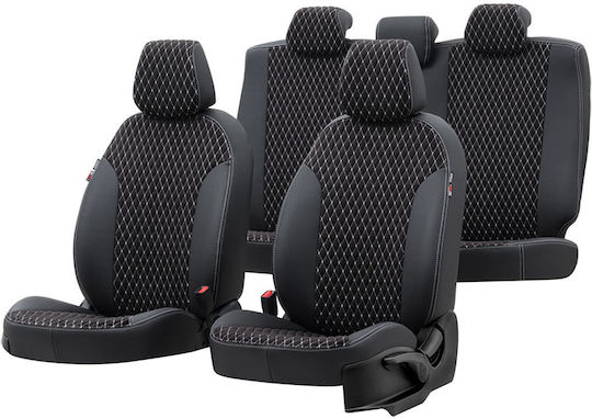 Car Seat Covers Set 15 Pieces Leatherette Ranger Amsterdam Design Ford Ranger Black