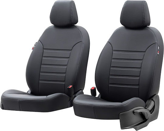 Car Seat Covers Set 8 Pieces Leatherette Toyota Proace II Istanbul Design Toyota Proace Black
