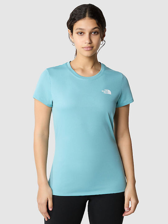 The North Face Reaxion Amp Damen Sport T-Shirt Hellblau