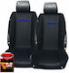 Set Spătare Auto 2buc Piele sintetica Negru