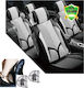 Autositzbezüge Set 5 Stück Leder Set Grau