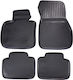 Novline Set of Front and Rear Mats 4pcs Tray Type for BMW Series 2 2014+ Black