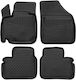 Novline Set of Front and Rear Mats 4pcs Tray Type for Suzuki Ignis 2016+ Black