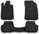 Novline Комплект Отпред И Отзад Килими За Кола 4 Бр Тип Car Mats За Citroen DS3 2010+ Черни