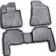 Novline Set of Front and Rear Mats 4pcs Tray Type for Kia Sorento 2009-2012 Black