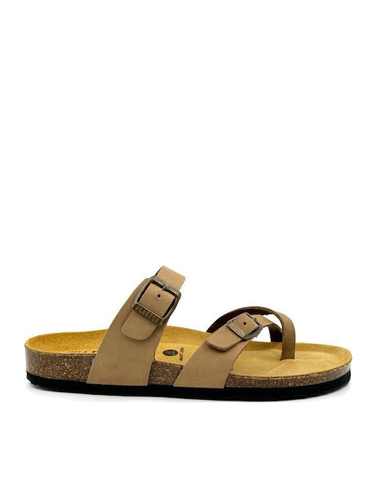 Plakton Leather Women's Flat Sandals Anatomic N...