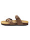 Plakton Anatomic Leather Women's Sandals Nobuck Taupe