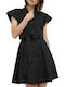 Trussardi Καλοκαιρινό Mini Βραδινό Φόρεμα Μαύρο