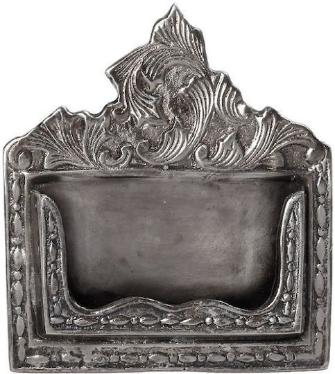 Metallisch Kartenhalter in Silber Farbe 1Stück 13x2x14cm