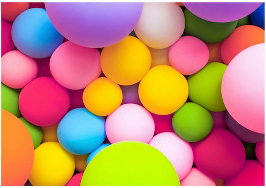 Wall Mural Colourful Balls 100x70cm