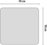 Πλαστικό Προστατευτικό Μοκέτας - Δαπέδου Πλαστρόν 90 x 90 cm Bakaji 02838857