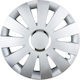AMiO Car Hubcap Set Beat 16" 1pc Silver