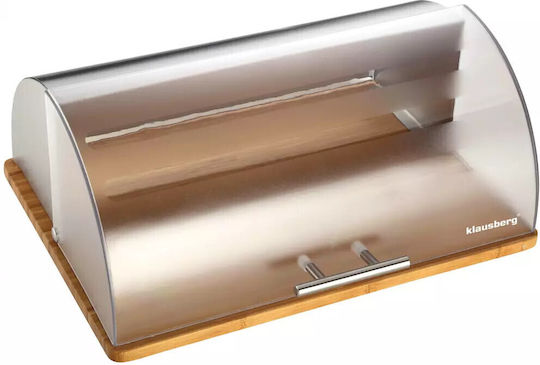 Klausberg Brotkasten mit Deckel Metallisch Gold 39x28x18.5cm