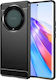 Techsuit Carbon Umschlag Rückseite Silikon Schwarz (Honor Magic5 Lite)