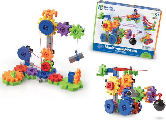 Learning Resources Jucărie de Construcție din Plastic Machines Motion pentru Copii 5+ ani+ Ani