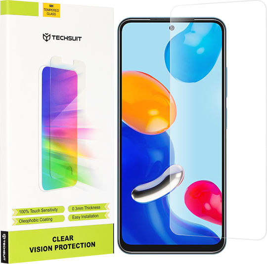 Techsuit Clear Vision Full Face Tempered Glass (Redmi Note 11/11S)