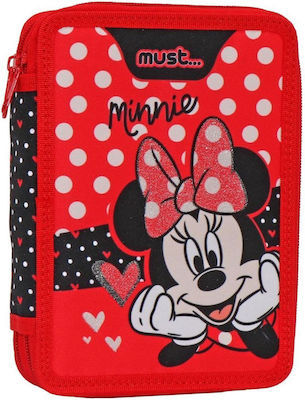 Must Disney Minnie Mouse Federmäppchen Voll mit 2 Fächern Rot