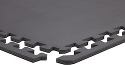 Amila EVA Gym Floor Puzzle Mat Black 4pcs 60x60x1cm