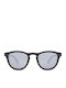 Daponte Unisex Sunglasses with Black Wooden Frame and Gray Polarized Lens DAP206E#6
