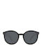 Daponte Unisex Sunglasses with Black Wooden Frame and Gray Polarized Lens DAP303E#4