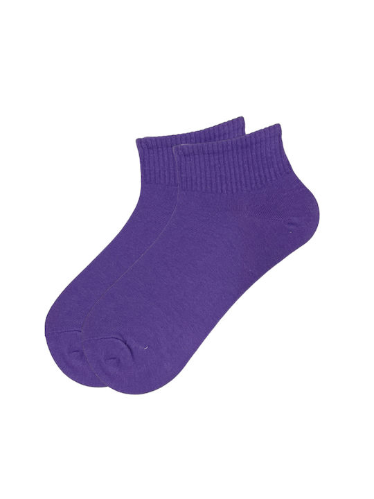 YTL Women's Dark Purple Socks - 515-8