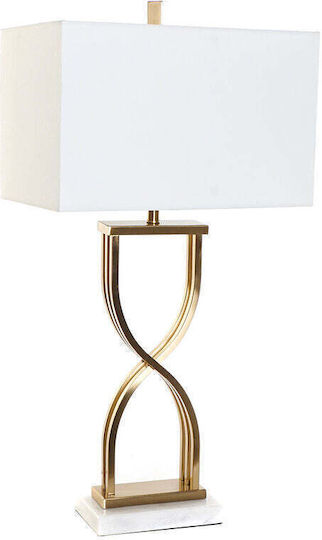 DKD Home Decor Marble 40 W 240 V Metal Table Lamp for Socket E27 with White Shade and Gold Base DKD Home Decor Marble 40 W 240 V Metal Table Lamp for Socket E27 with White Shade and Gold Base