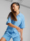 Classics Women's Pique Short Sleeve Shirt Light Blue