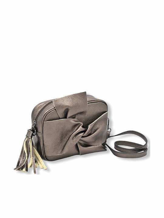 Leather Women's Bag Crossbody Bronze