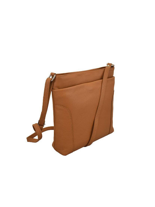 Savil Leder Damen Tasche Crossbody Tabac Braun