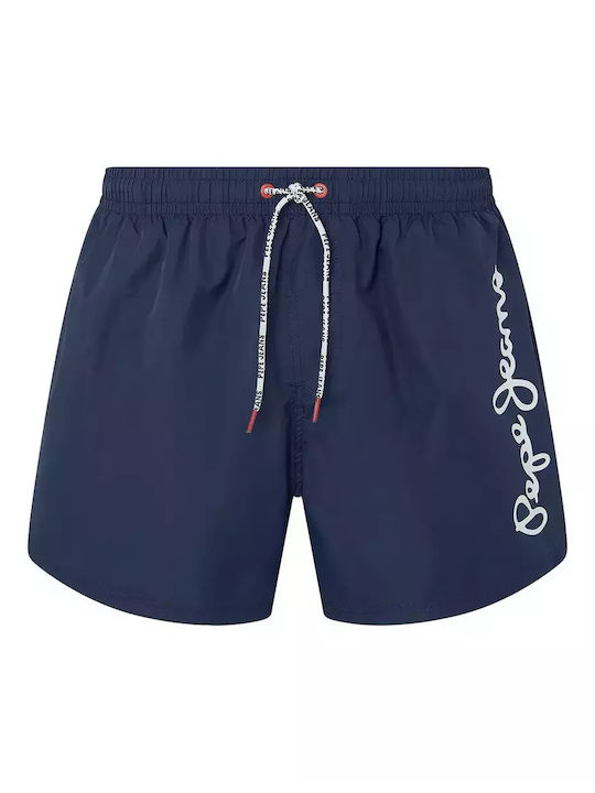 Pepe Jeans Herren Badehose Marineblau Monochrom