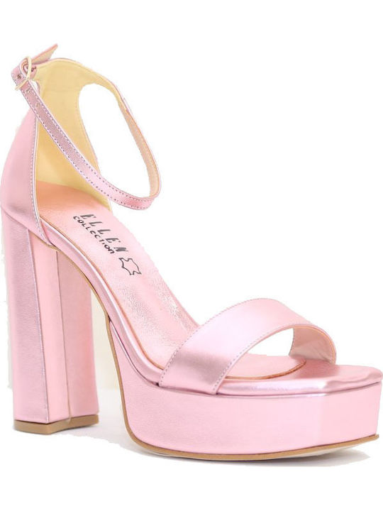 Ellen 85817 Πέδιλα Metallic Pink