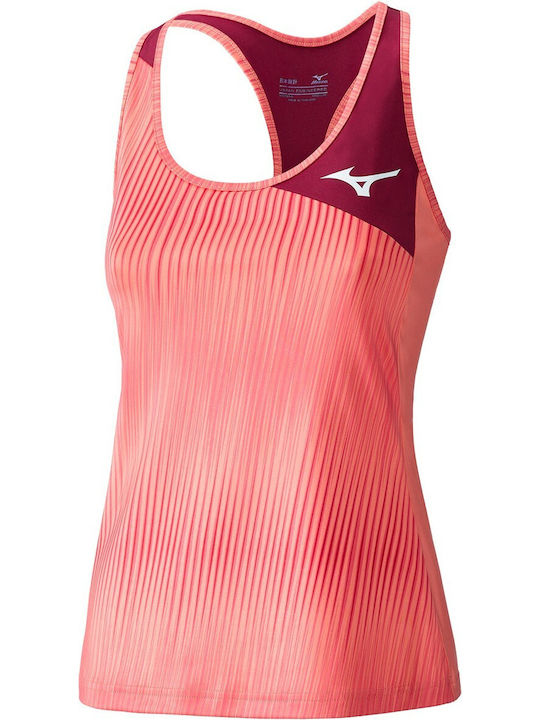 Mizuno Feminină Sportivă Bluză Fără mâneci Portocaliu