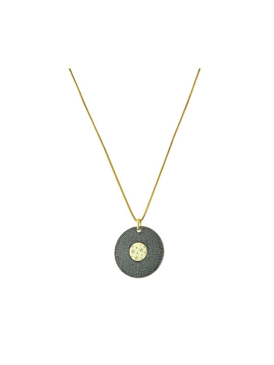 Oxette Natrix Necklace Gold Plated with Zircon