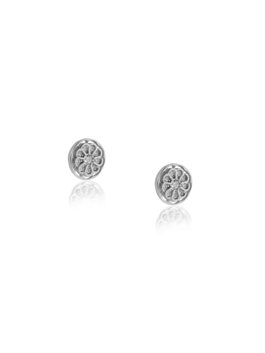 Earrings of White Gold K14