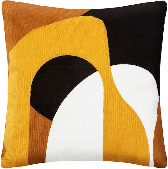 Sofa Cushion A-S Hary 100% Cotton Yellow 45x45cm