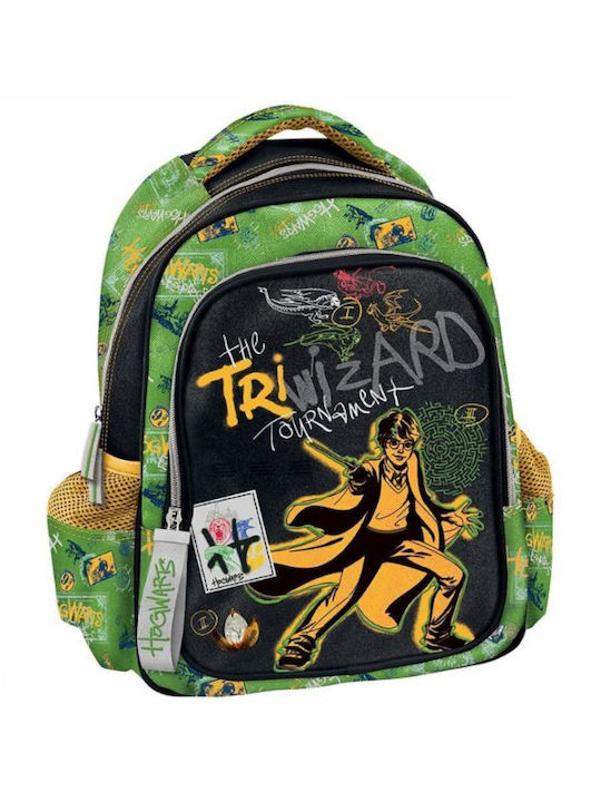 Graffiti Harry Potter School Bag Backpack Elementary, Elementary in Green color