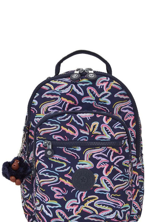 Kipling Seoul Σχολική Τσάντα Πλάτης Δημοτικού Palm Fiesta